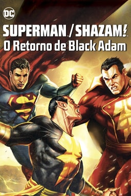 Superman & Shazam: O Retorno do Adão Negro - Arte principal
