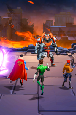 DC Worlds Collide  - Arte principal